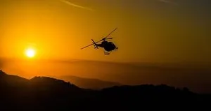 Müzik festivali için giden helikopter düştü