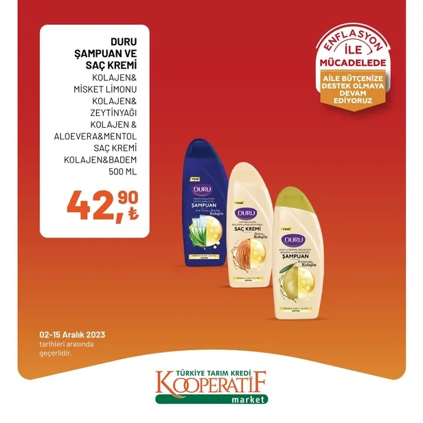 Tarım Kredi Market 11 Aralık indirim kataloğu çıktı! Dev rulo havlu, yumuşatıcı, çay, bütün piliç, tereyağı, tost peyniri, süt, beyaz peynir, pirinç ucuza satışta…