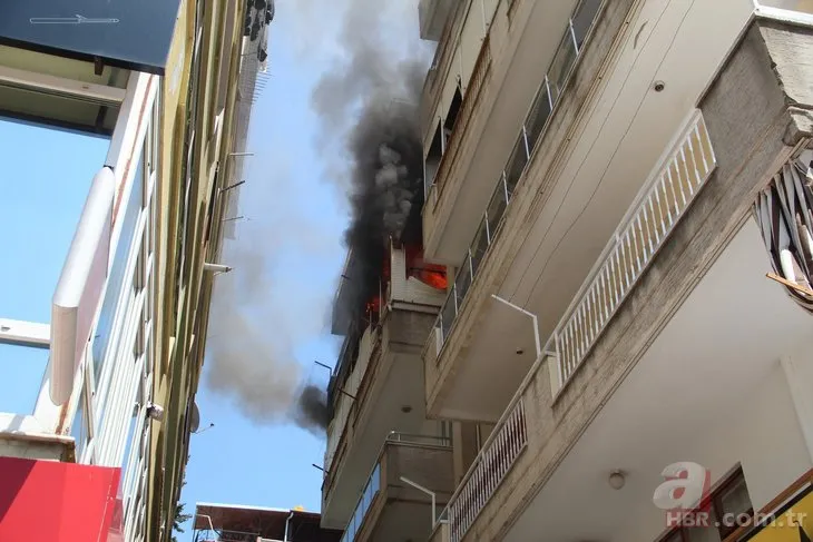 Antalya’da korku dolu anlar! 91 yaşındaki adam evini yaktı balkondan atladı
