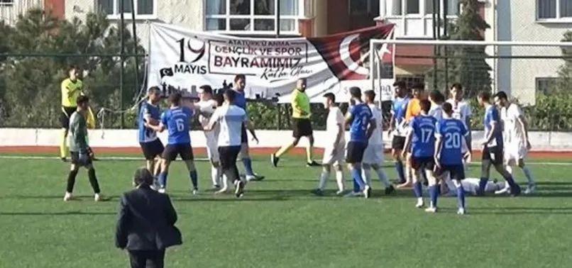 Saha bir anda ringe dönüştü