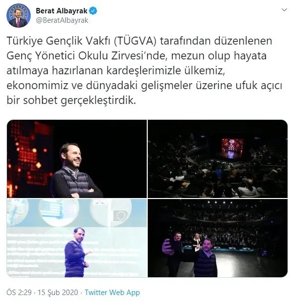 Hazine ve Maliye Bakanı Berat Albayrak İstanbul'da gençlerle buluştu - 1