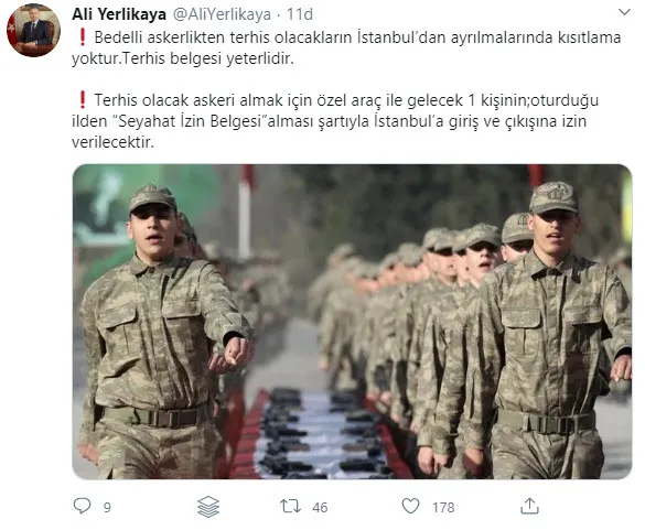 Son dakika: Bedelli askerliği tamamlayanlar İstanbul'dan ayrılabilecek mi? Vali Yerlikaya açıkladı... - 1