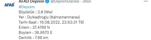 1660683763602.jpg Kahramanmaraş'ta deprem! AFAD SON DAKİKA duyurdu - 1