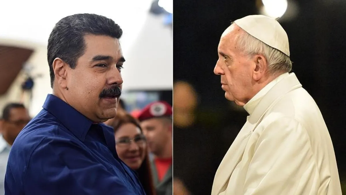 Venezuela Devlet Başkanı Nicolas Maduro Papa Franciscus'u andı!