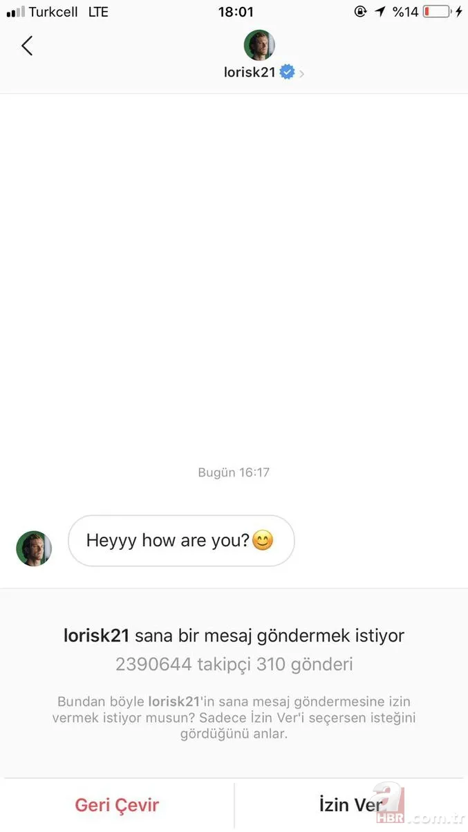 Loris Karius hız kesmiyor! Şimdi de Merve Taşkın'a... 17
