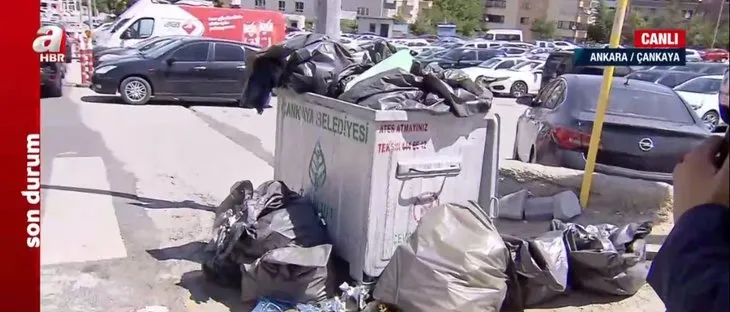 Ankara’da çöp krizi! Vatandaşlar güne böyle uyandı