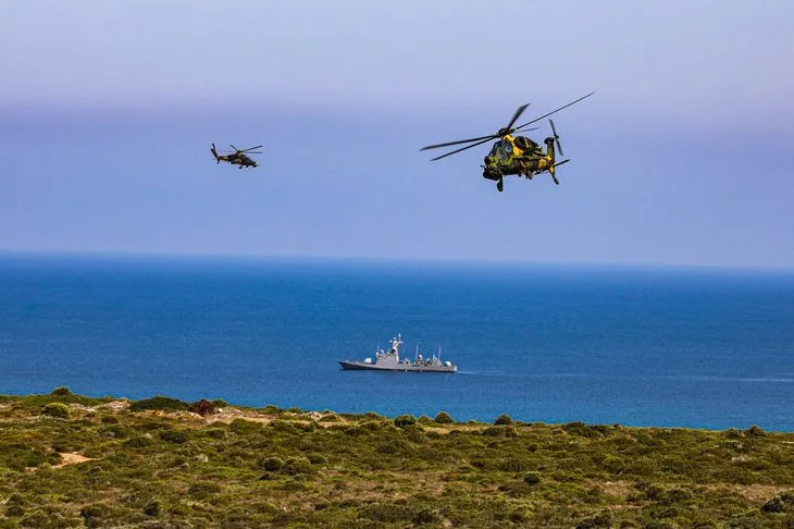 KKTC’de nefes kesen anlar! Şehit Yüzbaşı Cengiz Topel Akdeniz Fırtınası Tatbikatı-2021 tam not aldı