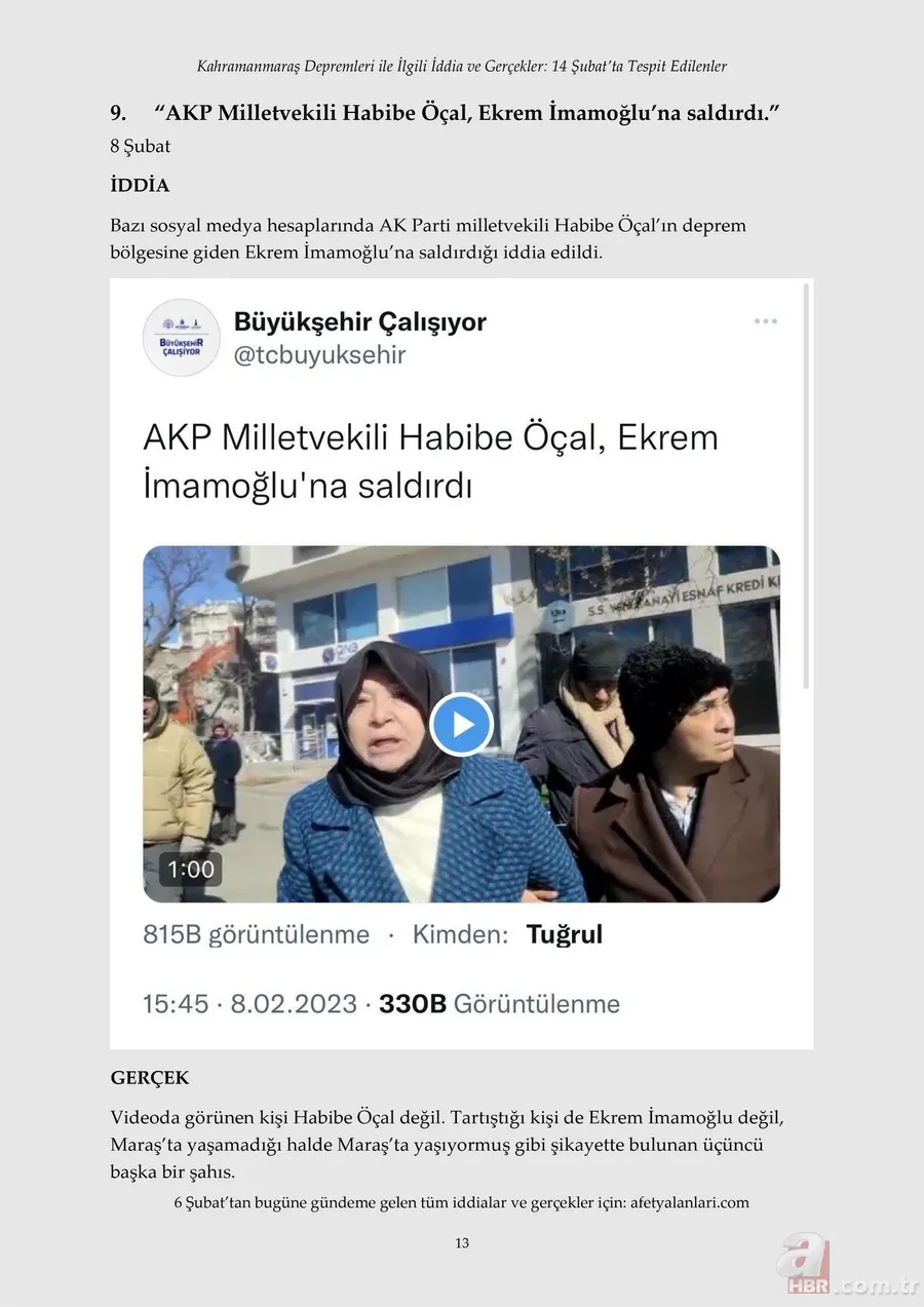 Kahramanmaraş depremi sonrası korkunç yalanlar! Muhalefet ve sosyal medyanın provokasyonu çürütüldü 16