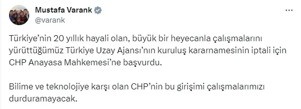 Skandal başvuruya 'Özel' imza! Milli uzay hamlesinin önüne set çekmeye çalıştılar! CHP AYM'ye koşmuştu - 4