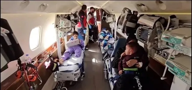 Türkiye’den Gazze’ye yardım eli! Yaralı 3 çocuk Ankara’da: Sağlık Bakanı Fahrettin Koca karşıladı