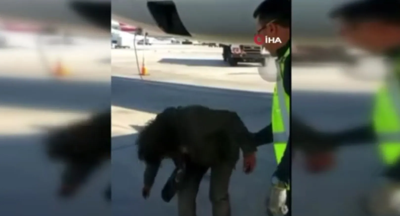 Ölümün pençesinden sağ kurtuldu! ABD’ye uçağın iniş takımlarında geldi