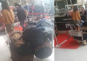 Eda Taşpınar 140 kilo bagaja 3 bin TL ödedi