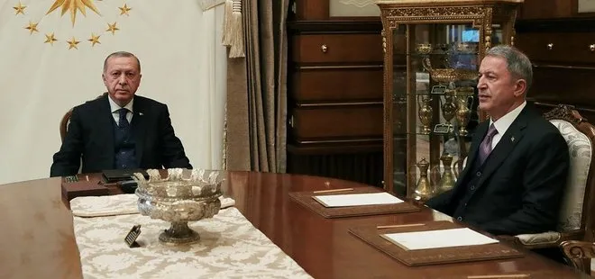 Başkan Erdoğan Bakan Akar’ı kabul etti