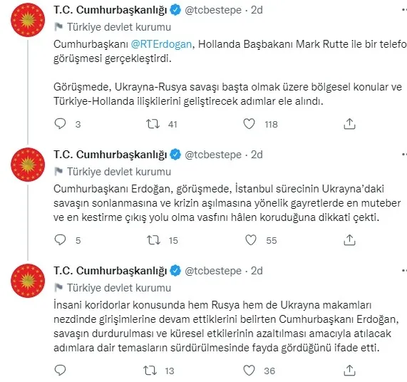 Başkan Erdoğan Hollanda Başbakanı Rutte ile görüştü - 3
