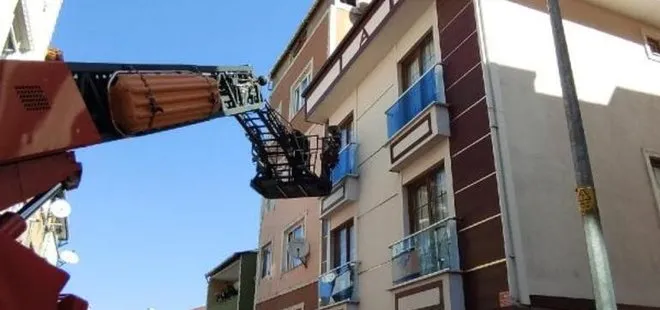 İstanbul’da eşini ve çocuklarını eve kilitleyen adam balkondan atladı