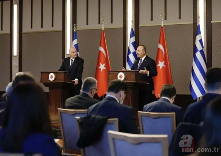 Dışişleri Bakanı Mevlüt Çavuşoğlu ve Yunan Mevkidaşı Nikos Dendias'ı manşetten verdiler! Yunan medyasında skandal ifadeler 16