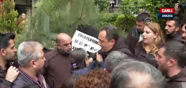 Son dakika: Acılı ailelerden HDP’ye siyah çelenk! HDP’li vekil ve aileler arasında gerginlik