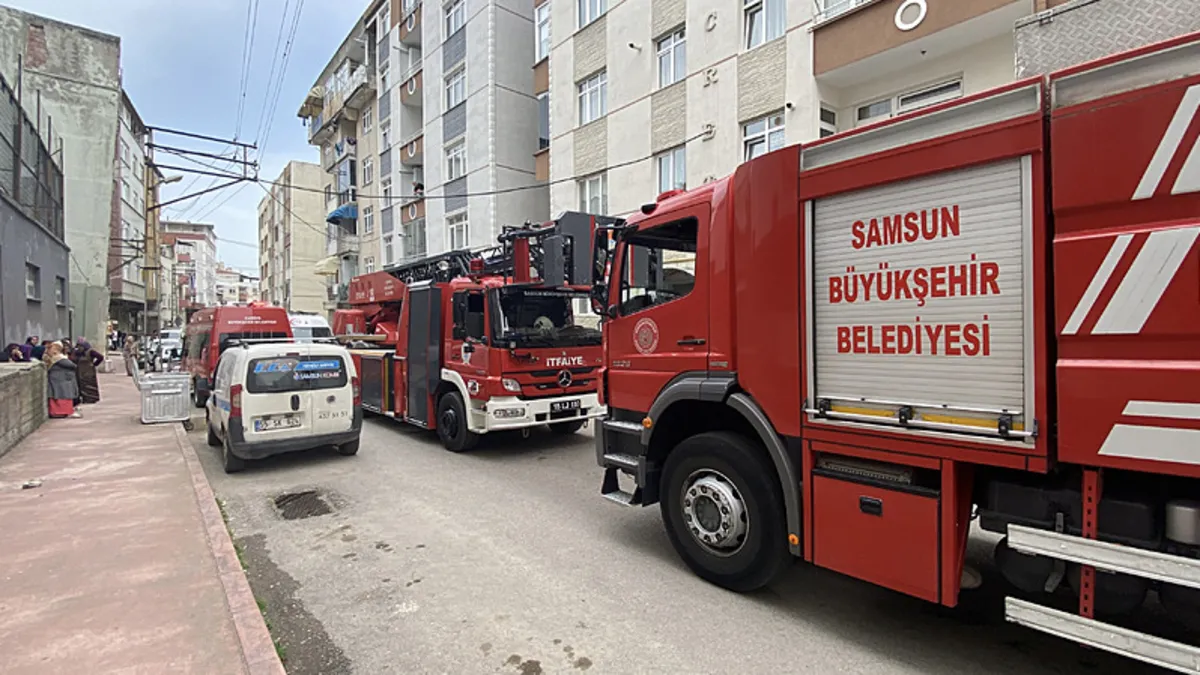 Samsun'da babasıyla tartışan genç evi ateşe verdi