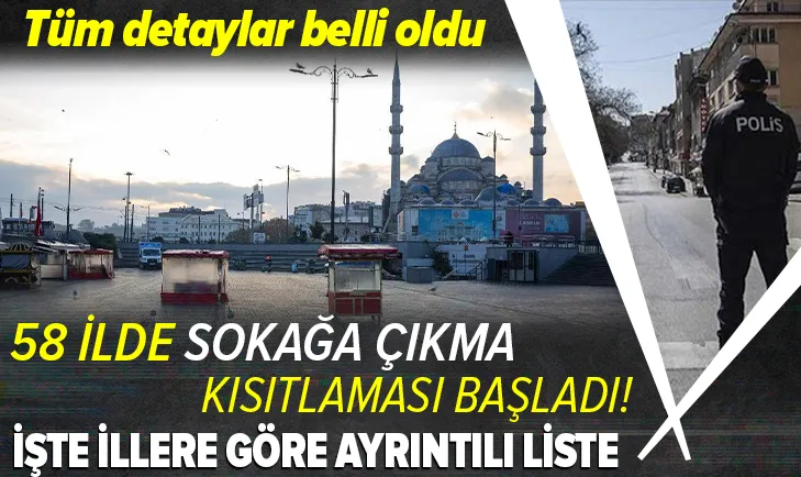 Hafta sonu uygulanacak sokağa çıkma kısıtlaması başladı! Hangi illerde kısıtlama olacak? İstanbul Ankara ve İzmir'de hafta sonu dışarı çıkılabilecek mi? Hafta sonu kafe ve restoranlar açık mı?