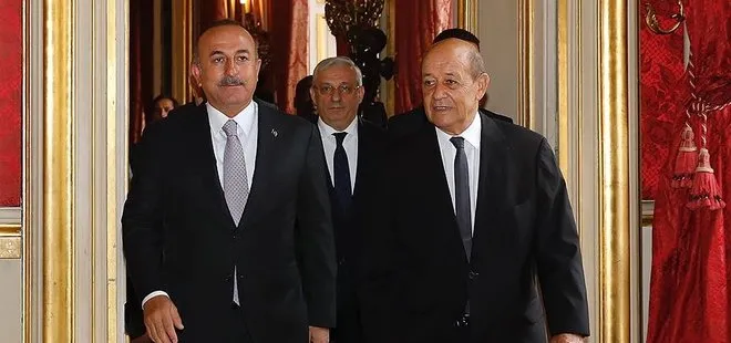 Dışişleri Bakanı Mevlüt Çavuşoğlu ile Fransız mevkidaşı Jean-Yves Le Drian arasında önemli temas