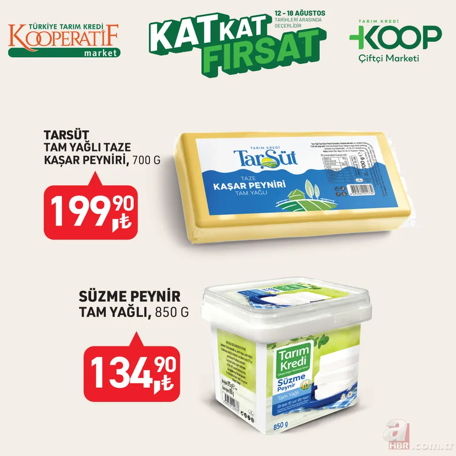 13-18 Ağustos Tarım Kredi Kooperatifi kampanyası: Zeytinyağı, tavuk baget çeşitleri, dana kıyma ve daha birçok üründe özel fiyatlar 14