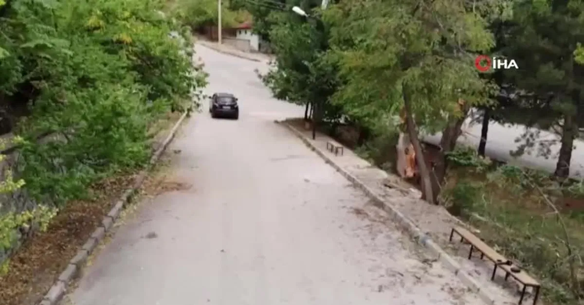 Görenler şaşıp kalıyor! Esrarengiz yol