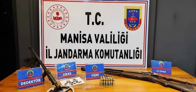 Manisa'da 23 adet sikke ele geçirildi