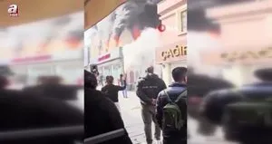 Tarihi çarşıda korkutan yangın