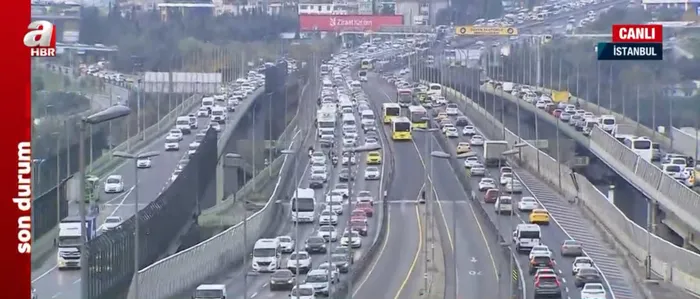 İstanbul'da trafik çilesi! Yoğunluk haritasında son durum ne? - 2