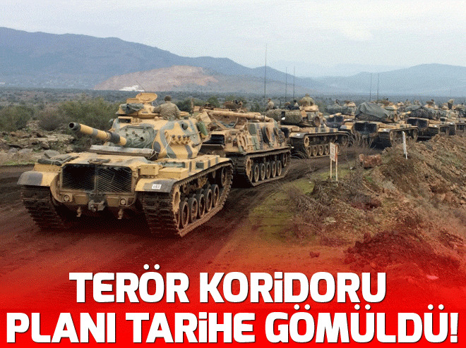 Terör koridoru planı bozuldu
