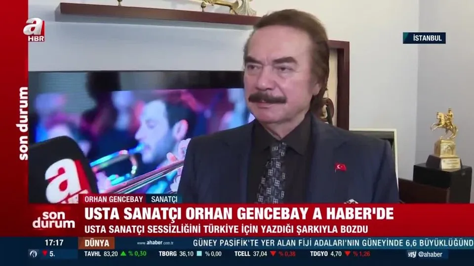 Orhan Gencebay Canım Türkiyem şarkısını A Haber’de anlattı: Cumhuriyetimizin 100.yılına armağanımdır