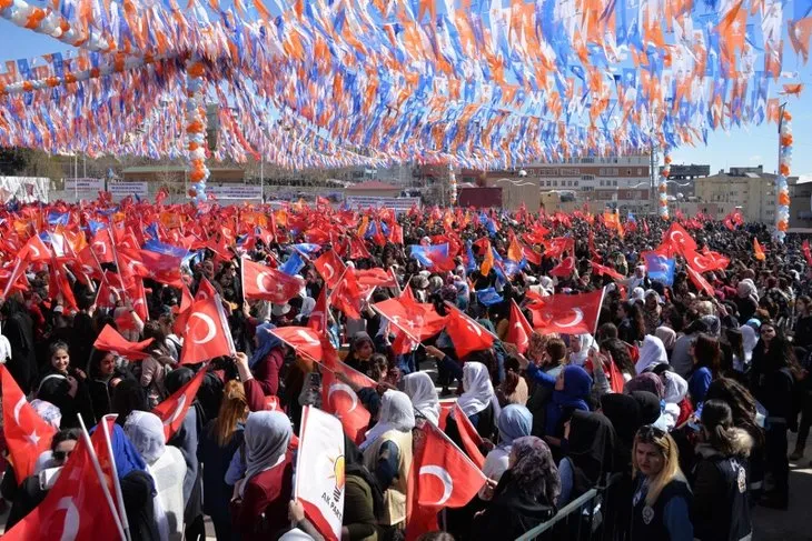 Başkan Erdoğan'a Şırnak'ta sevgi seli