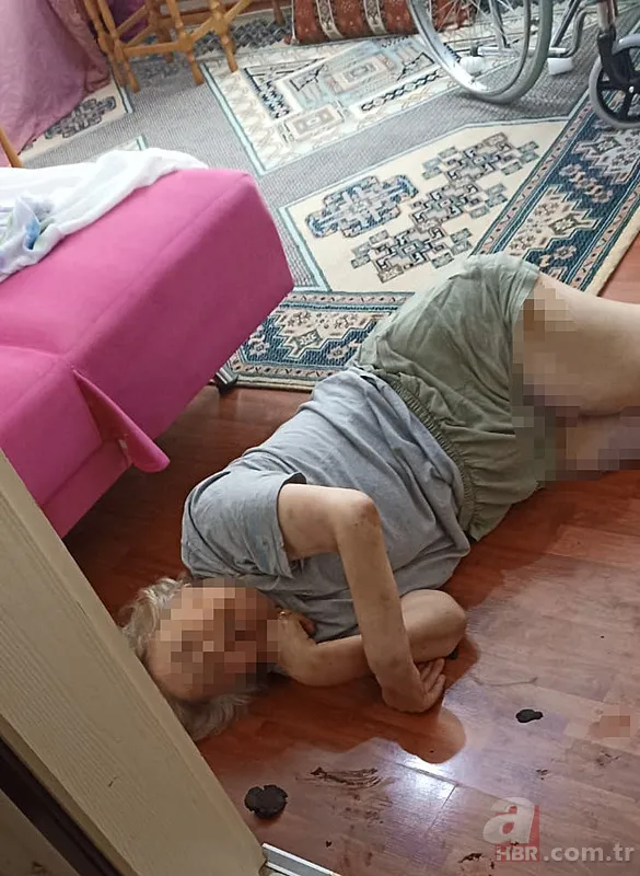 Akılalmaz görüntüler! Yatalak anneye işkence: Cani evlat annesini döverek komaya soktu 6