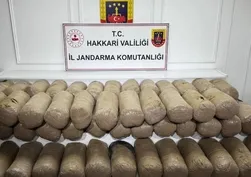Hakkari'de operasyonda 503 kilogram esrar ele geçirildi