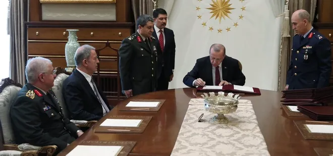 Son dakika: Başkan Erdoğan YAŞ kararlarını onayladı