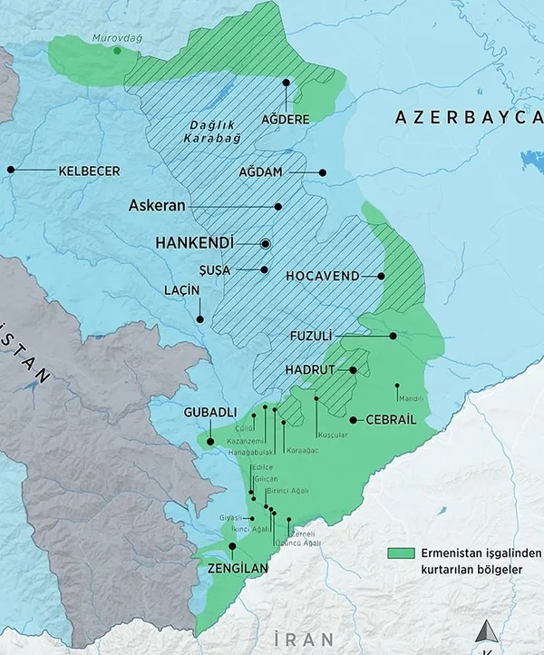 Azerbaycan ordusu ilerliyor: Dağlık Karabağ’ın en kilit noktası olan Şuşa güneyden kuşatıldı