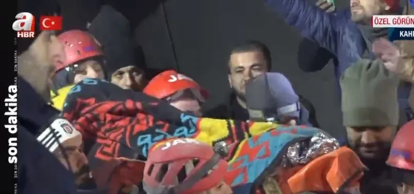 Kahramanmaraş’ta 91 saatte mucize! 67 yaşındaki Asiye Sümbül enkazdan sağ çıkarıldı