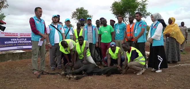 Başkan Erdoğan’ın kurbanı Togo’da kesildi