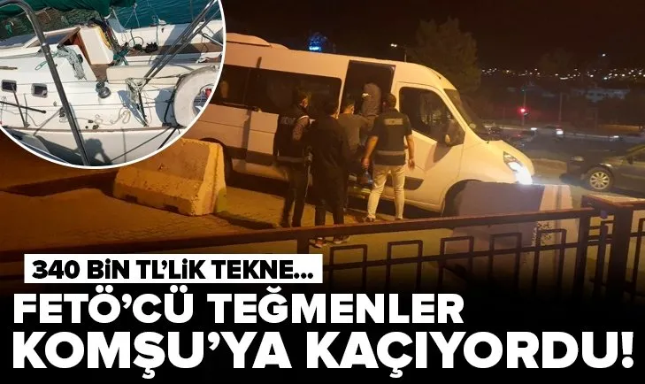 FETÖ’cüler 340 bin TL değerindeki tekneyle Ayvalık’tan Yunanistan’a kaçmaya çalışırken yakalandılar