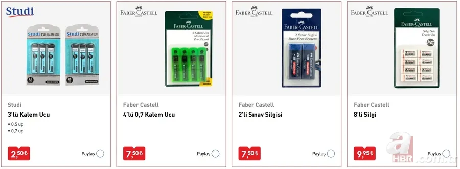 BİM okul eşyaları ne zaman gelecek? BİM kırtasiye malzemeleri, okul çantaları, defter, kalem fiyatları belli oldu 24