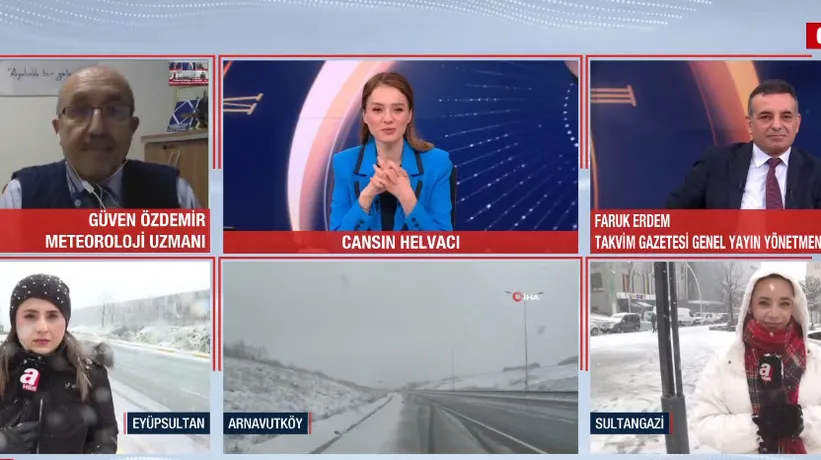 A Haber kar nöbetinde! Uzman isim canlı yayında uyardı