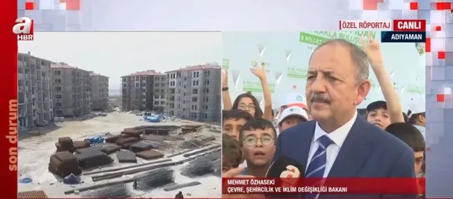 Çevre ve Şehircilik Bakanı Mehmet Özhaseki A Haber’de
