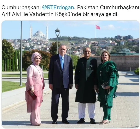 SON DAKİKA: Başkan Erdoğan Pakistan Cumhurbaşkanı Arif Alvi ile görüştü - 1