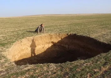 Konya'da yeni obruk oluştu