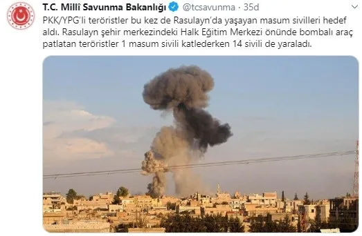 Teröristler, Resulayn'da bombalı araç patlattı: 1 ölü, 14 yaralı - 1