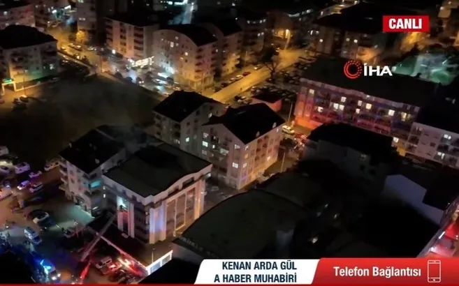 Bursa’da otel yangını! 5 kişi mahsur kaldı