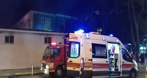 Okul kantininde yangın paniği