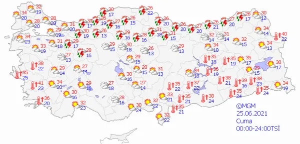 1624288295681.png Meteoroloji Genel Müdürlüğünden çok sayıda il için son dakika sağanak yağış uyarısı! İstanbul Ankara İzmir'de hava nasıl olacak? - 7