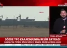 Kamışlıda teröristlerin kullandığı karakolda Suriye bayrakları