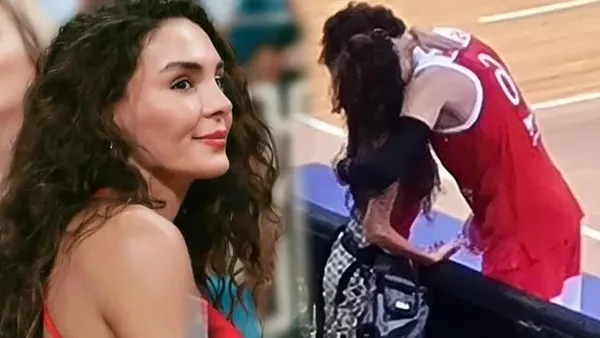 Basket maçının yıldızı Ebru Şahin oldu! Komşu’da fırtına estirdi